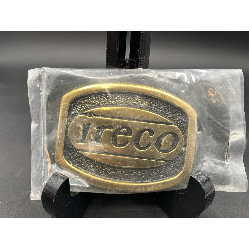 Ireco Explosives Sold Brass Belt Buckle. New.